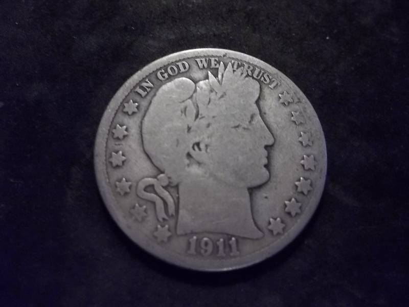1911  Barber Half Dollar