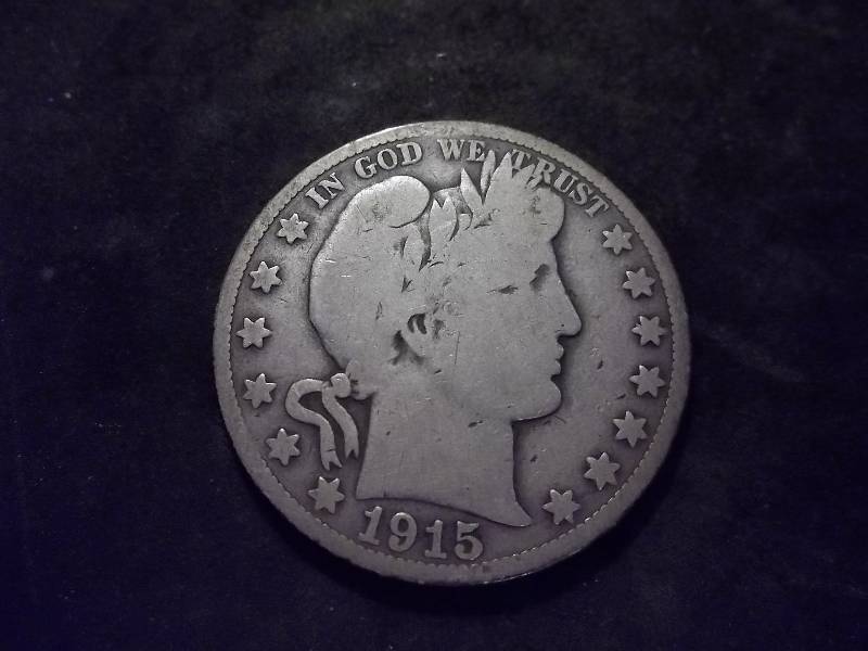 1915 D Barber Half Dollar Better Grade