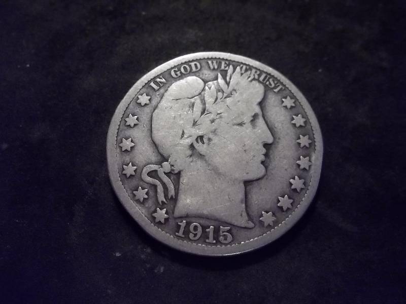 1915 S Barber Half Dollar Better Grade