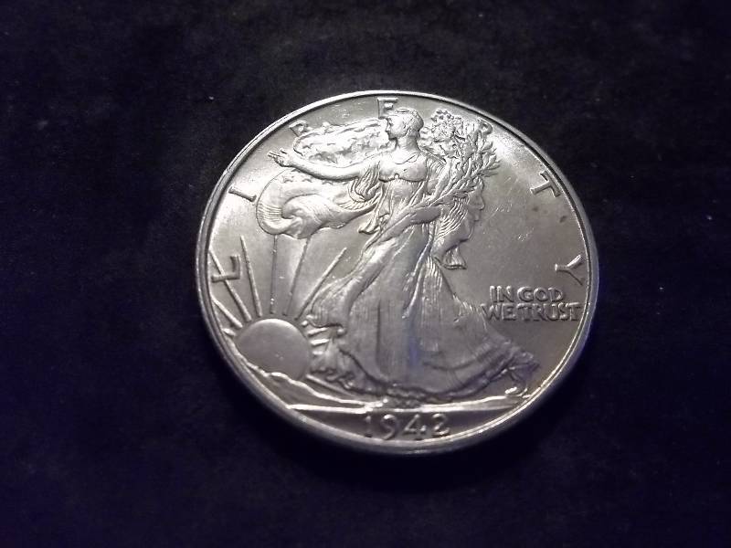1942 D Walker Half Dollar Very High Grade MS
