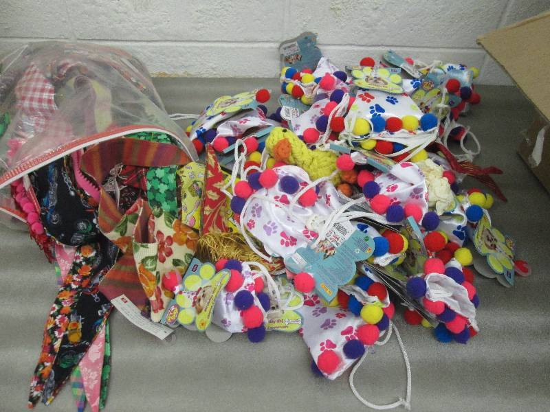 lot 66 image: Large Lot of BowWow Bandanas and Do...