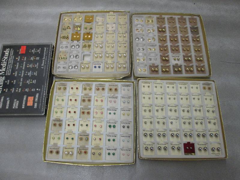 lot 96 image: 5 Displays of Earrings & MediStuds...