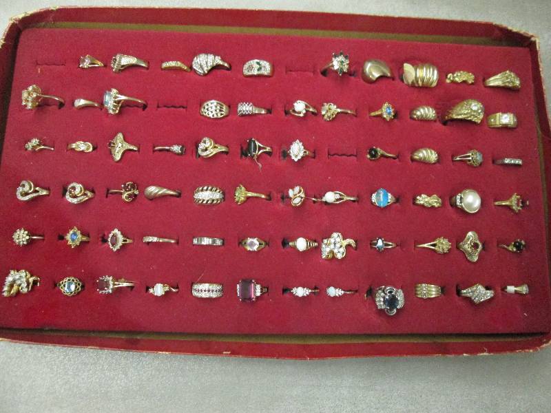 lot 127 image: Display of Assorted Rings...