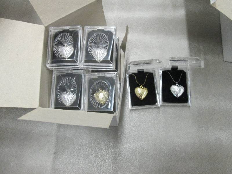 lot 151 image: Lot 12 Silver & Gold Heart Necklace...