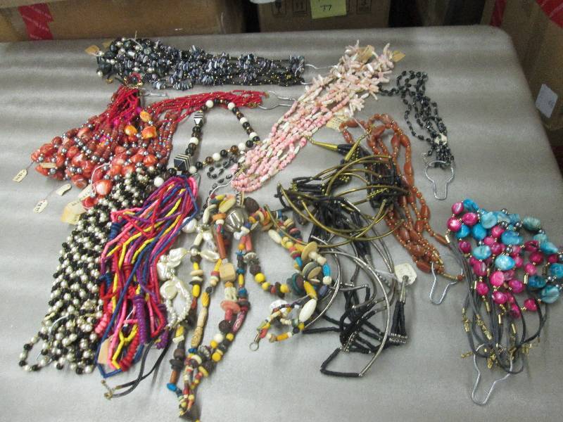lot 207 image: Large Lot of Assorted Necklaces Ret...