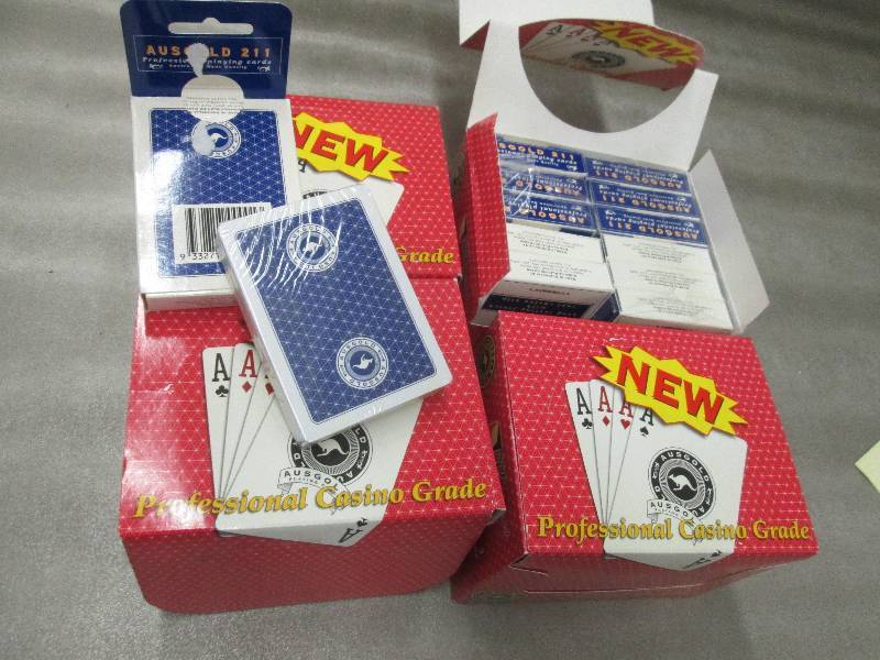 lot 227 image: 4 Packs of 12(48 decks) Casino Grad...