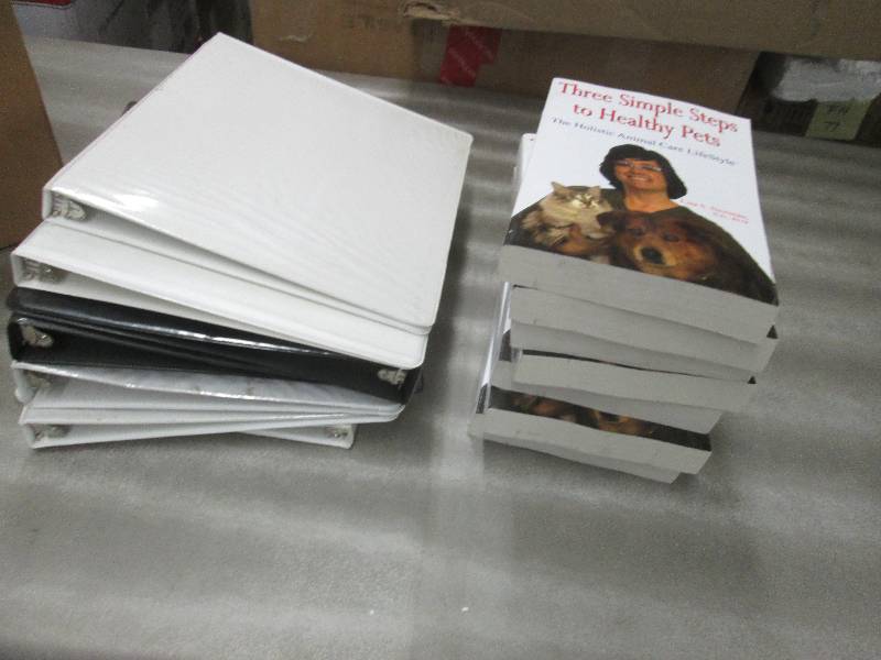 lot 229 image: 7 Animal Care Books, 7 Three Ring B...