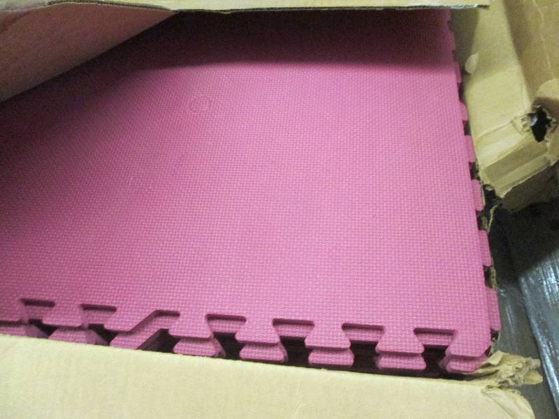lot 235 image: 50 Pieces Burgundy Soft Flooring 30...