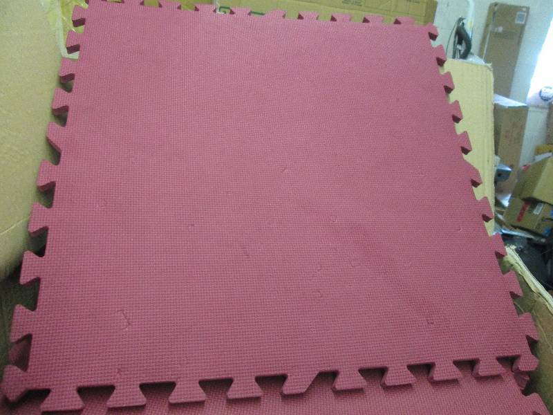 lot 236 image: Box of Burgundy Soft Flooring ...