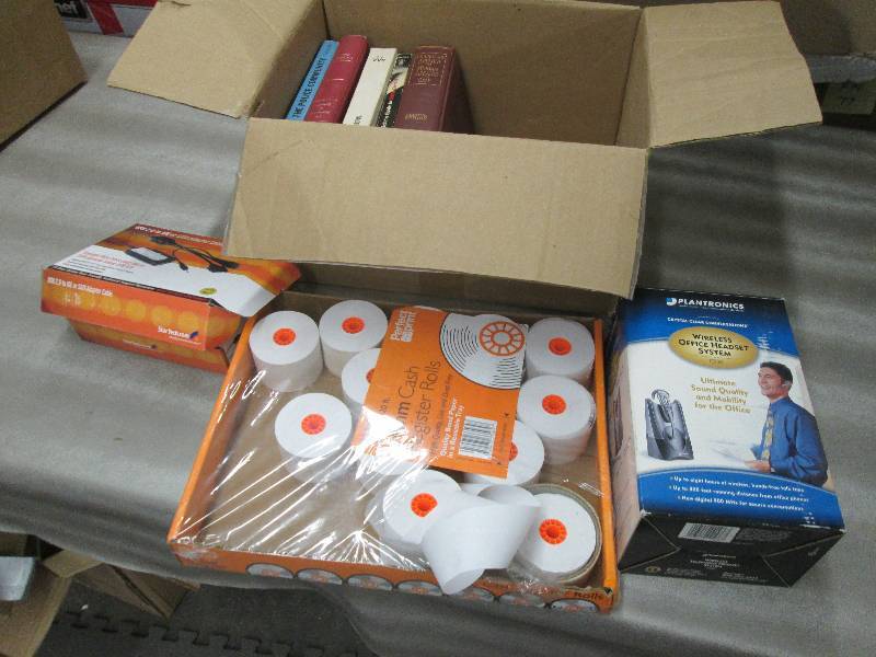 lot 240 image: Cash Register Rolls, SATA Cable, Te...