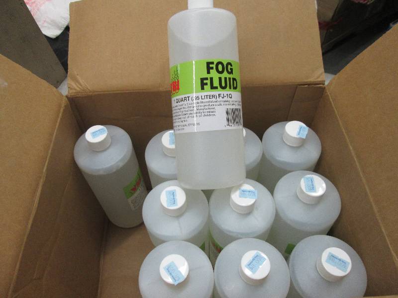 lot 257 image: Case of 11 Fog Fluid 1 Quart Size...