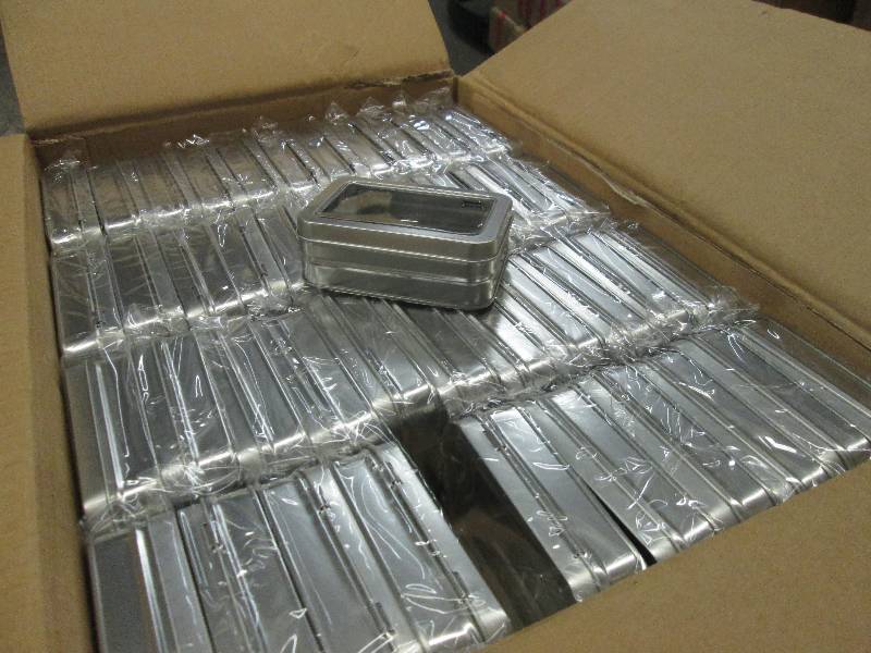 lot 279 image: Large Case of Small Hinged Tin Case...
