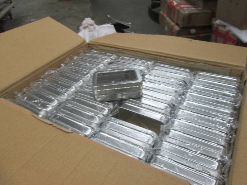 lot 320 image: Large Case of Small Hinged Tin Case...