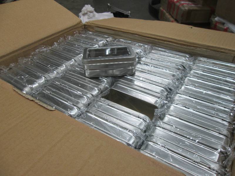 lot 321 image: Large Case of Small Hinged Tin Case...