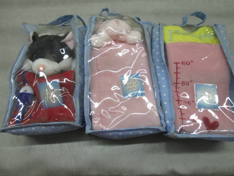 lot 2 image: Lot of 3 Child Plush Growth Charts...