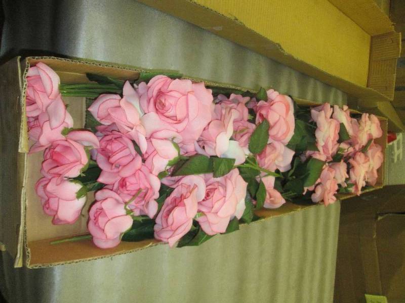 lot 48 image: 1 Dozen Stems of Pink Roses...