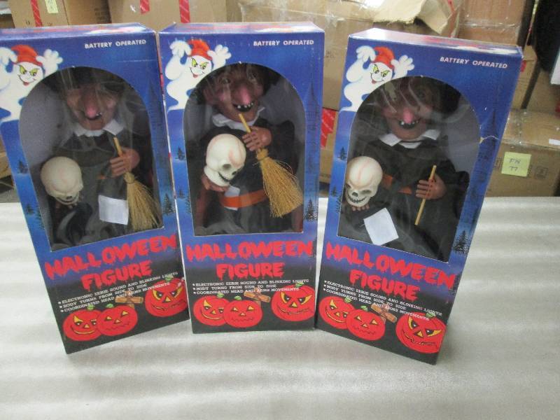 lot 263 image: Lot of 3 Battery Operated Halloween...