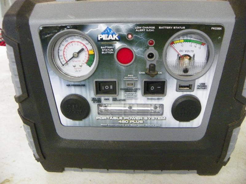 PEAK PORTABLE POWER SYSTEM, 450 PLUS | NEW AND USED TOOLS AUCTION | K-BID