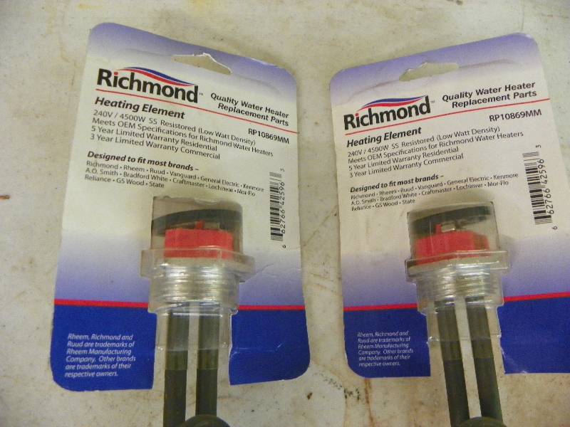Richmond 6E502 Heating Element 2G30 Giant Water Heater Immersion