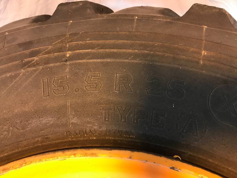lot 77 image: Off Road Michelin 15.5 R 25 Rims and Tires
