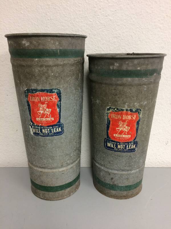 lot 7 image: Vintage Iron Horse Cans