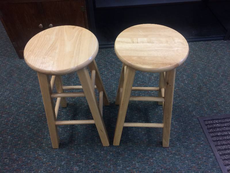 lot 45 image: Wooden Stools