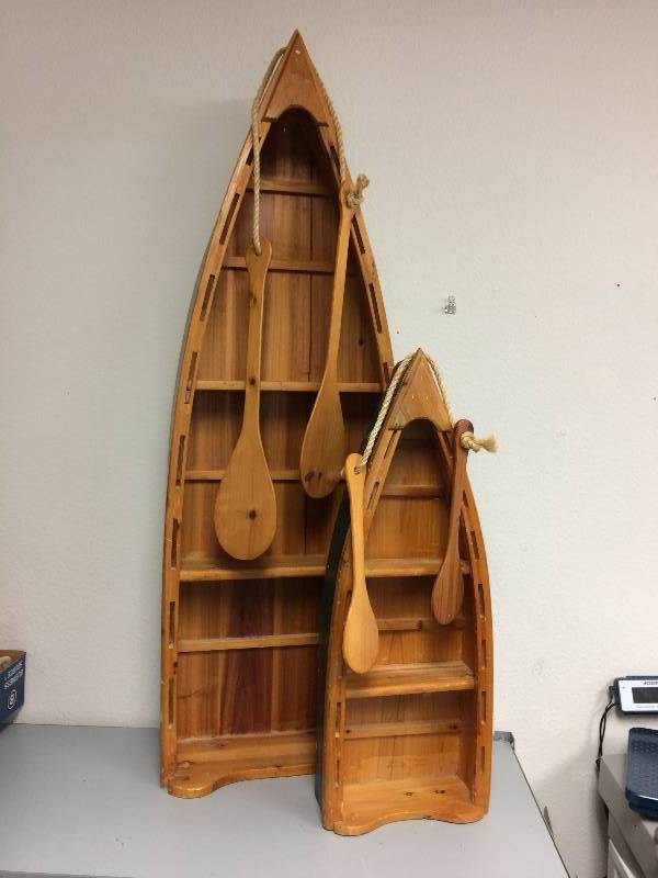 lot 53 image: Canoe Deco Shelves
