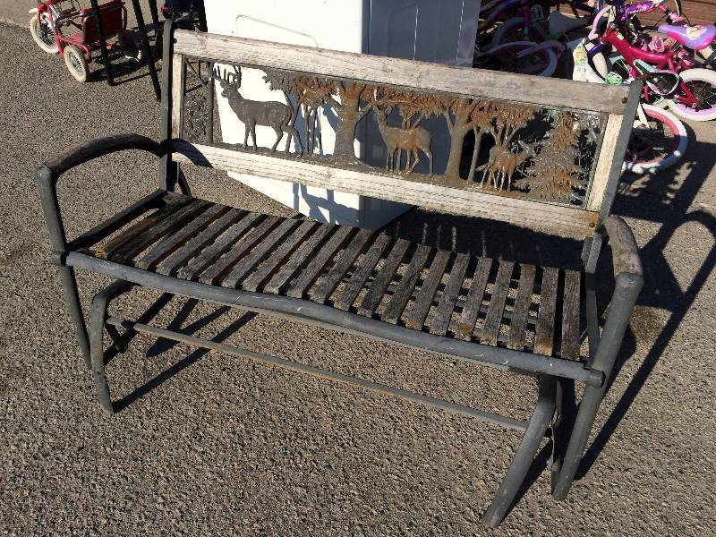 lot 63 image: Cast-Iron Bench