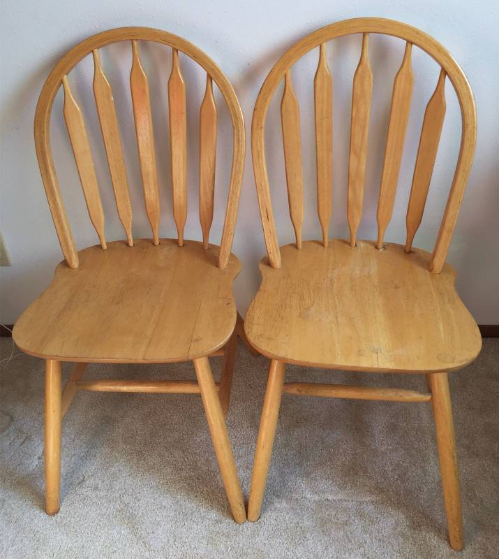 lot 86 image: Wooden Chairs
