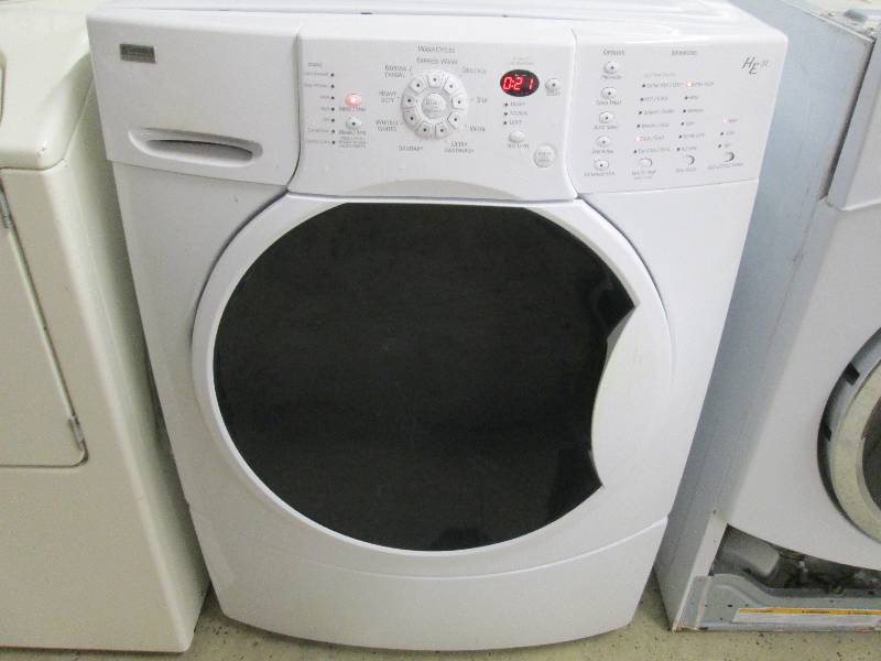 lot 3 image: Kenmore Elite Front Load Washer- po...