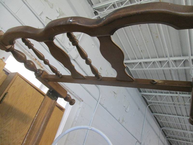 lot 27 image: Wooden Twin Bed Frame...