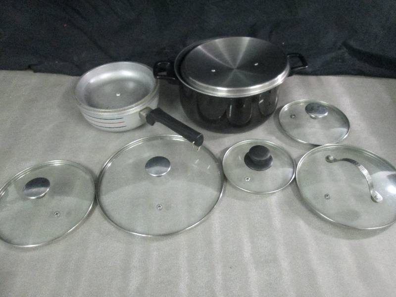 lot 62 image: Cookware with Extra Glass Lids...