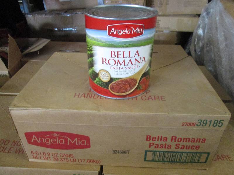 lot 137 image: Case of 6  6lb 9 oz Cans Angela Mi...
