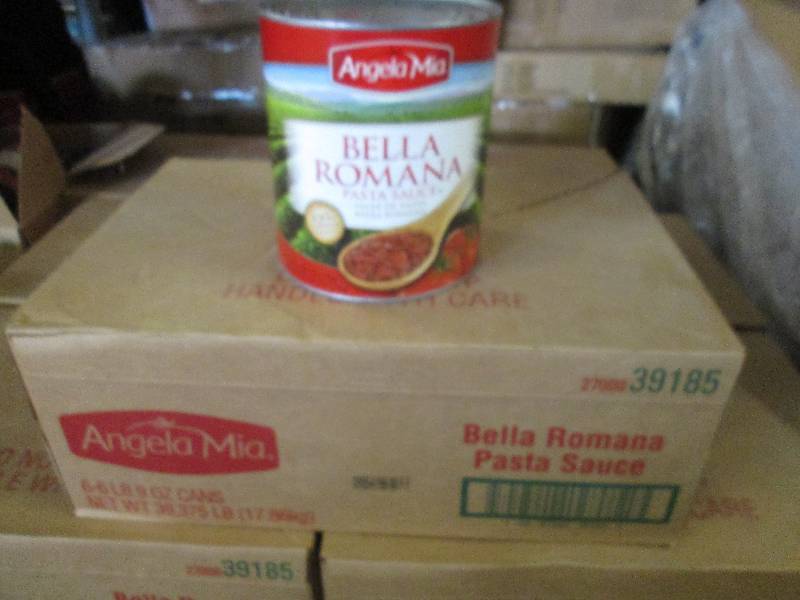 lot 138 image: Case of 6  6lb 9 oz Cans Angela Mi...