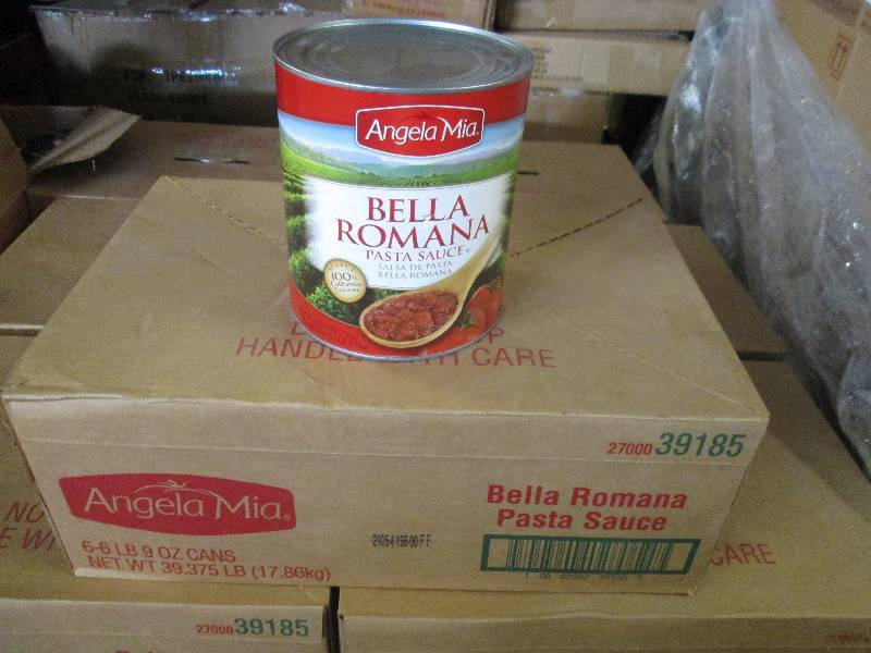 lot 139 image: Case of 6  6lb 9 oz Cans Angela Mi...