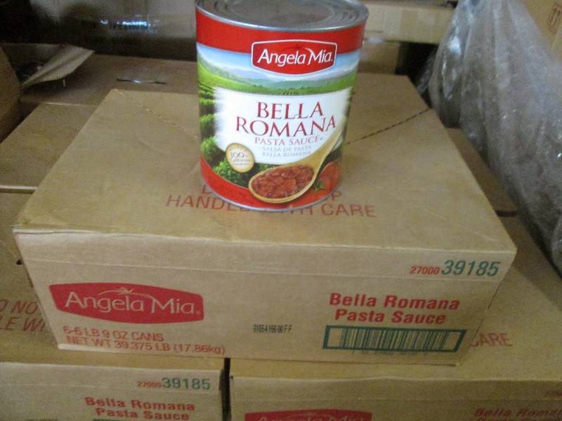 lot 146 image: Case of 6  6lb 9 oz Cans Angela Mi...