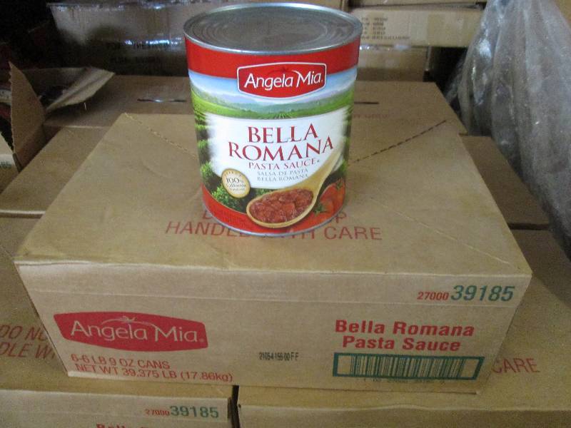 lot 147 image: Case of 6  6lb 9 oz Cans Angela Mi...