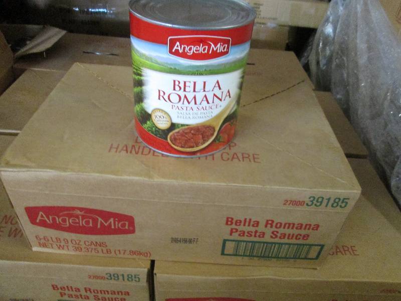lot 149 image: Case of 6  6lb 9 oz Cans Angela Mi...