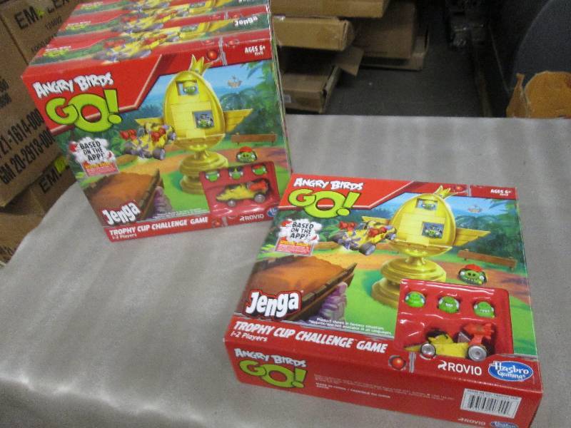 lot 174 image: Lot of 4 Angry Birds Go Jenga Games...