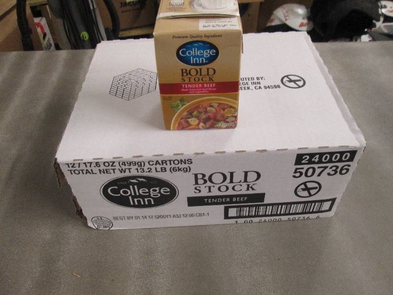 lot 216 image: 5 Cases of 12  17.6 oz College Inn...