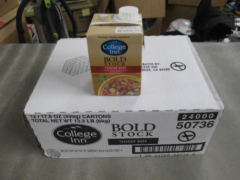 lot 217 image: 5 Cases of 12  17.6 oz College Inn...