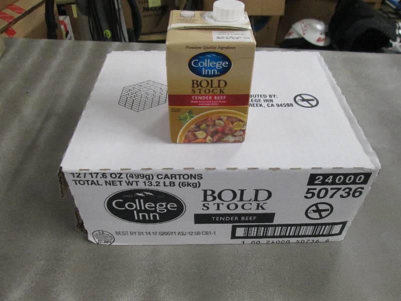lot 220 image: 5 Cases of 12  17.6 oz College Inn...