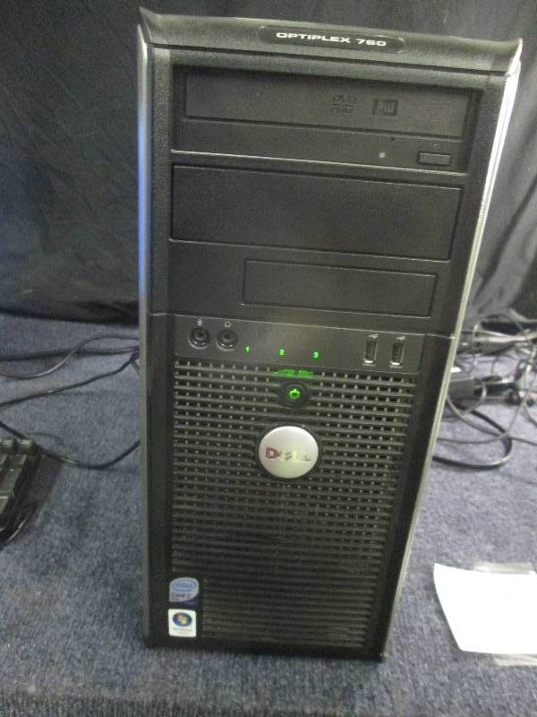 lot 237 image: Dell Optiplex 760 tower only, no ha...