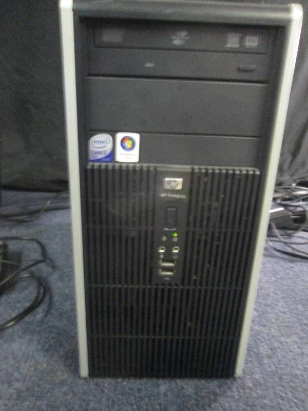 lot 238 image: HP Compaq Dc5800 tower only, no har...