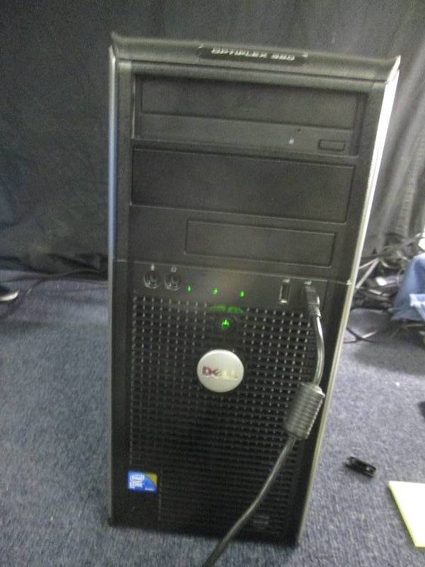 lot 242 image: Dell Optiplex 380 tower only, no ha...
