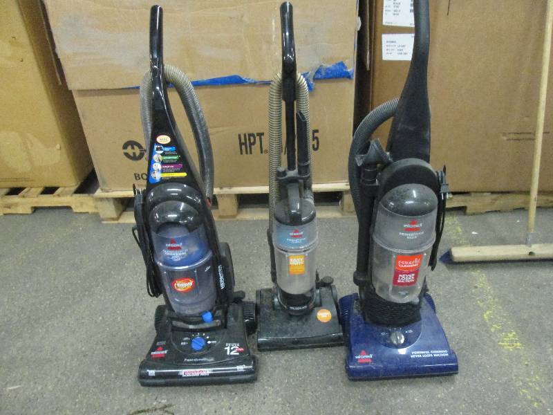 lot 251 image: Lot of 3 Bissel Vacuum Cleaners, po...
