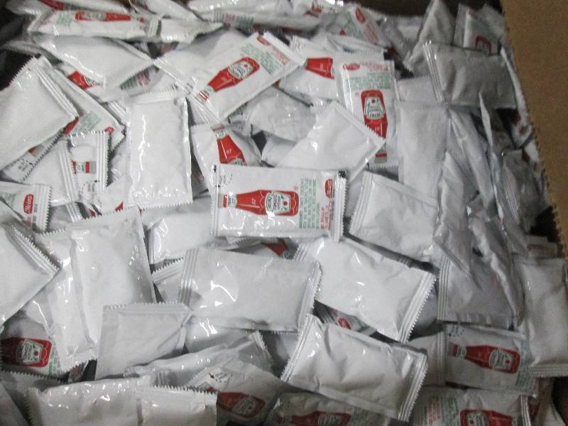 lot 263 image: Case of 1500 Ketchup Packets...