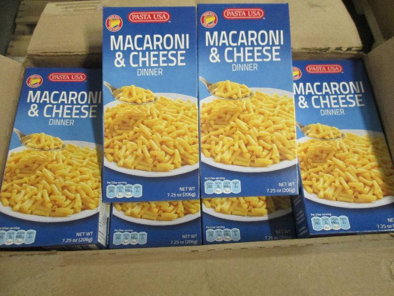 lot 270 image: Case of 24  7.25 oz Pasta USA Maca...