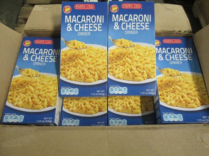 lot 278 image: Case of 24  7.25 oz Pasta USA Maca...