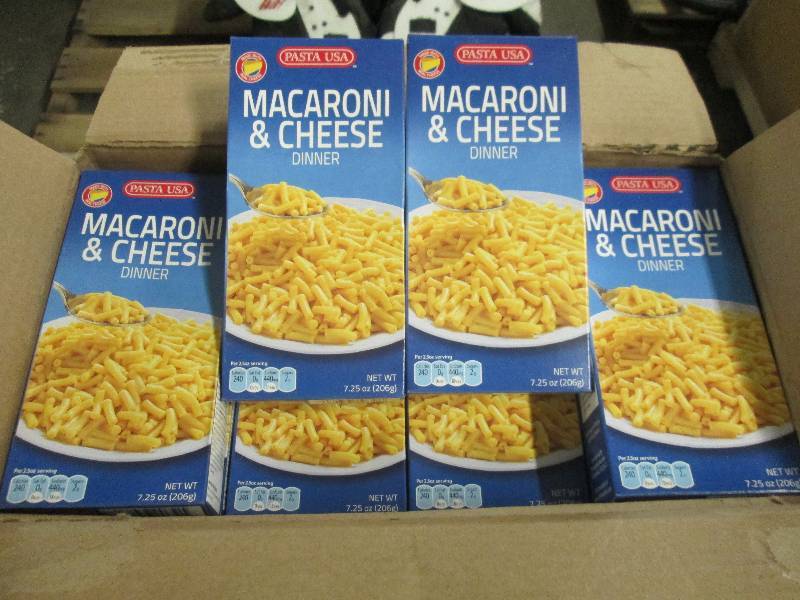 lot 281 image: Case of 24  7.25 oz Pasta USA Maca...